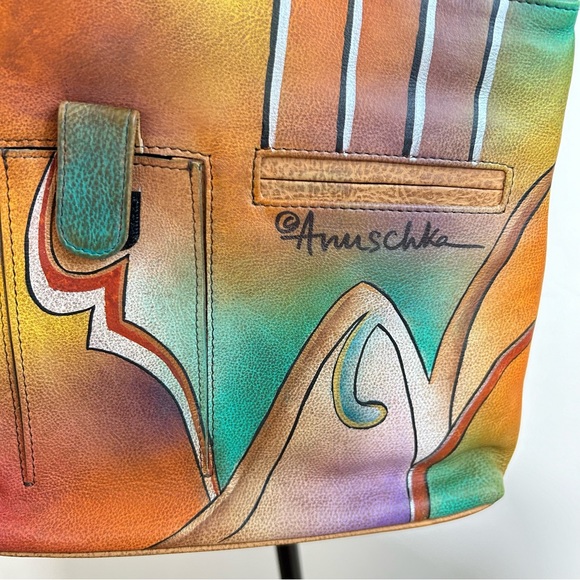 Anuschka Hand Painted Crossbody Leather Bag - Picture 11 of 15